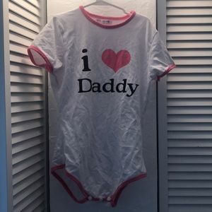 I <3 daddy onesie